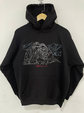 Personalised Photo Outline Embroidery Oversized Hoodie