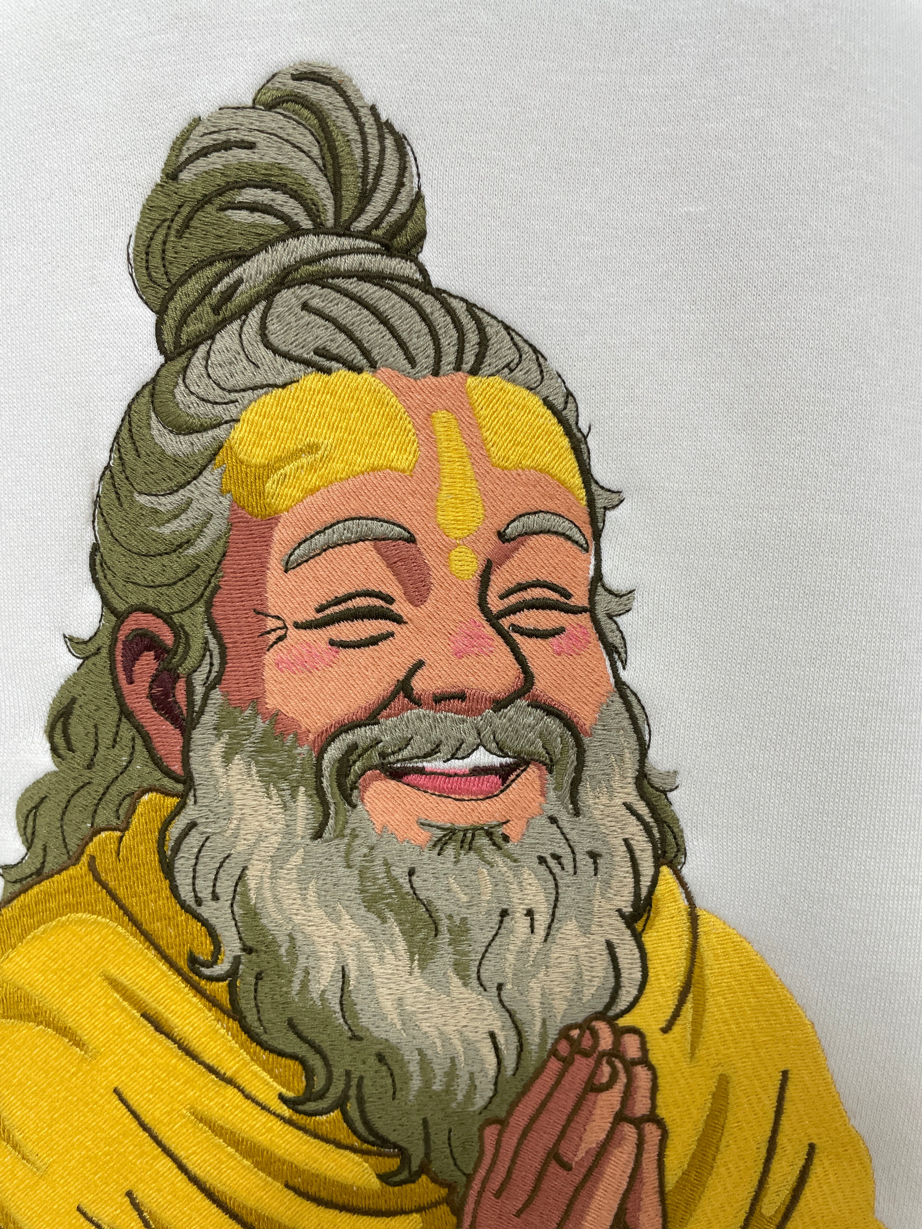 White Guru ji Oversized Unisex Hoodie