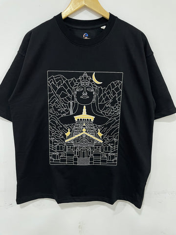 Bholenath Embroidery Oversized T-Shirt