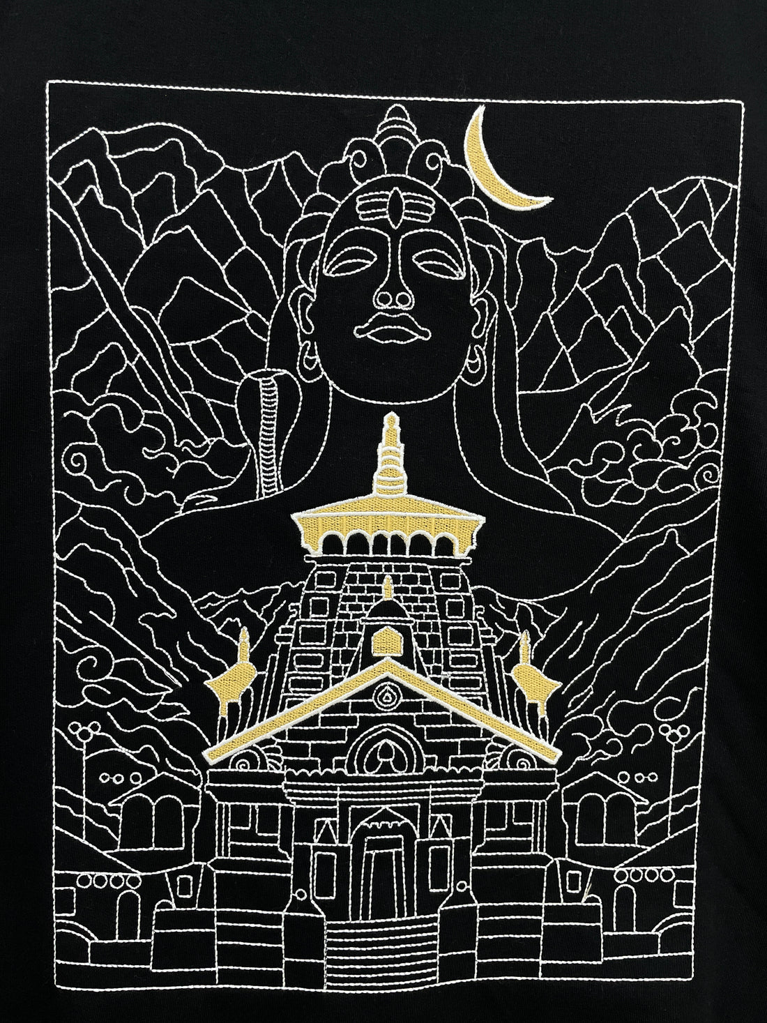 Bholenath Embroidery Oversized T-Shirt