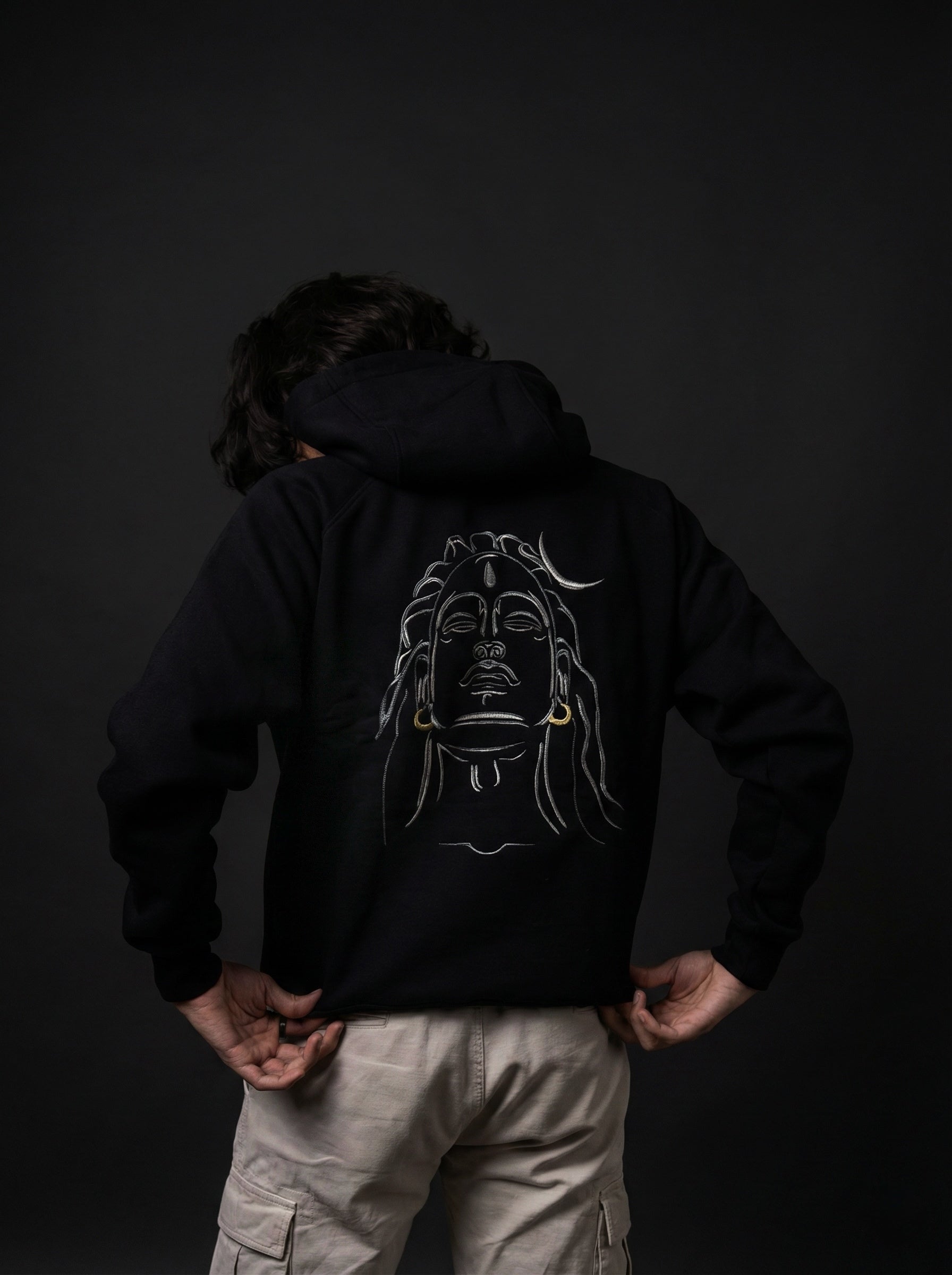 Black Shiva Oversized Unisex Hoodie