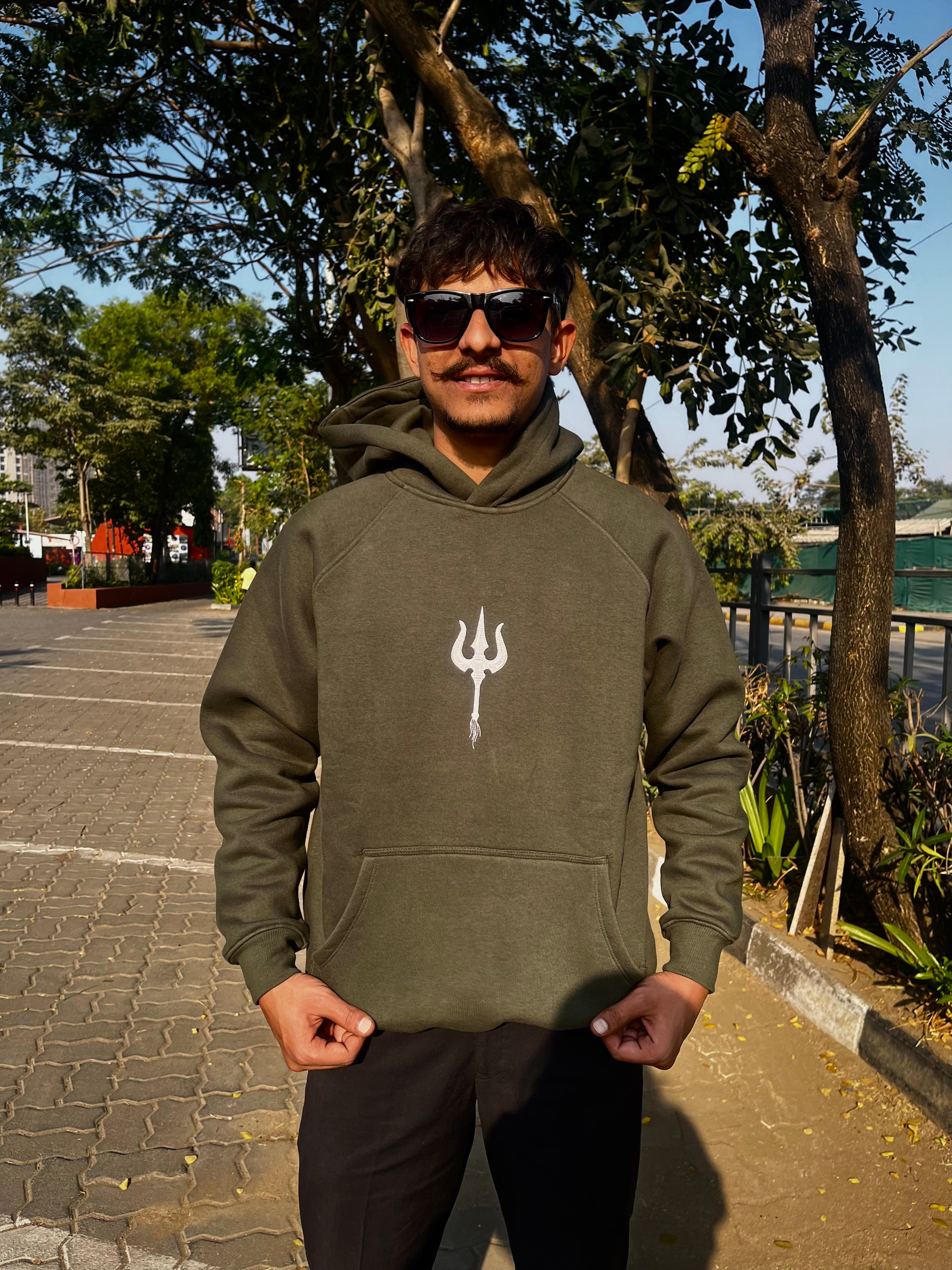 Dark Green OM Oversized Unisex Hoodie