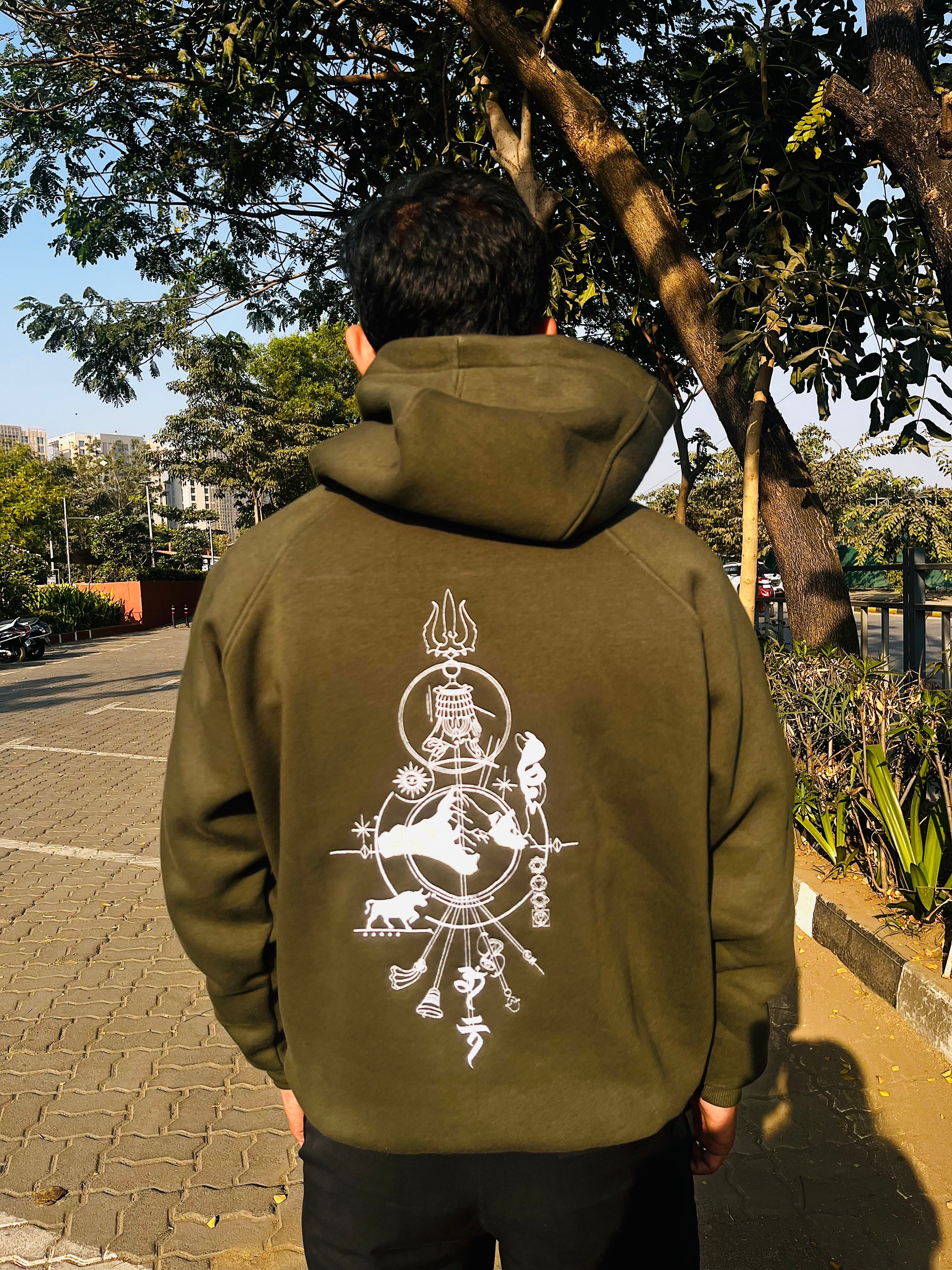 Dark Green OM Oversized Unisex Hoodie