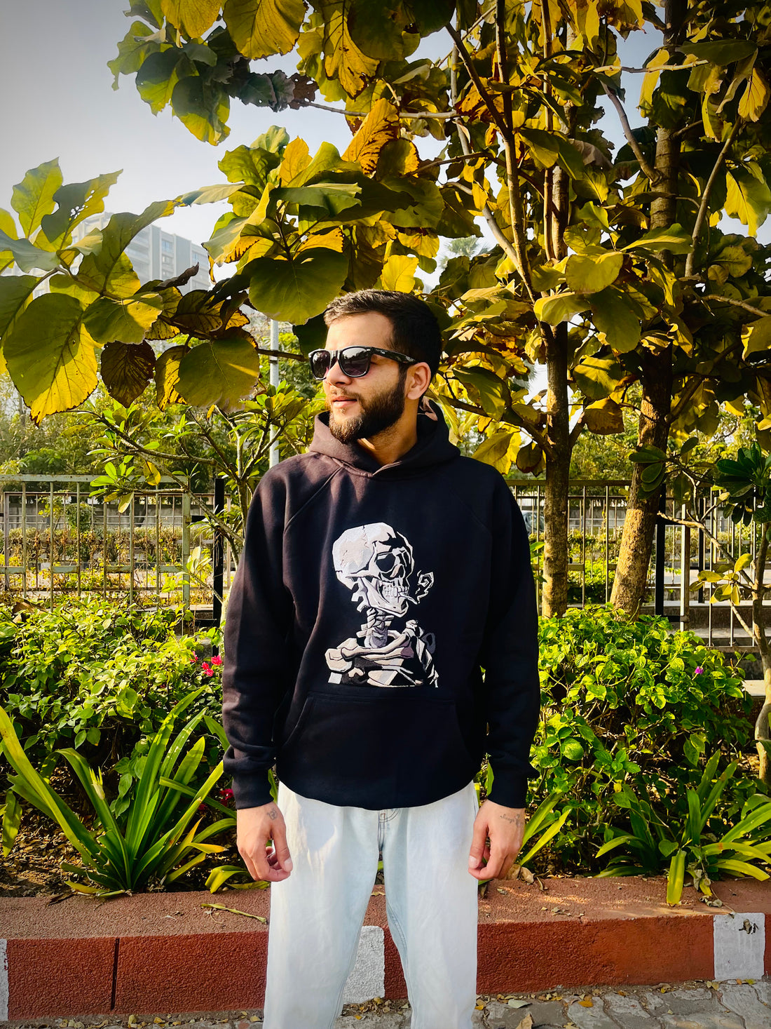 Black Skull Oversized Unisex Hoodie