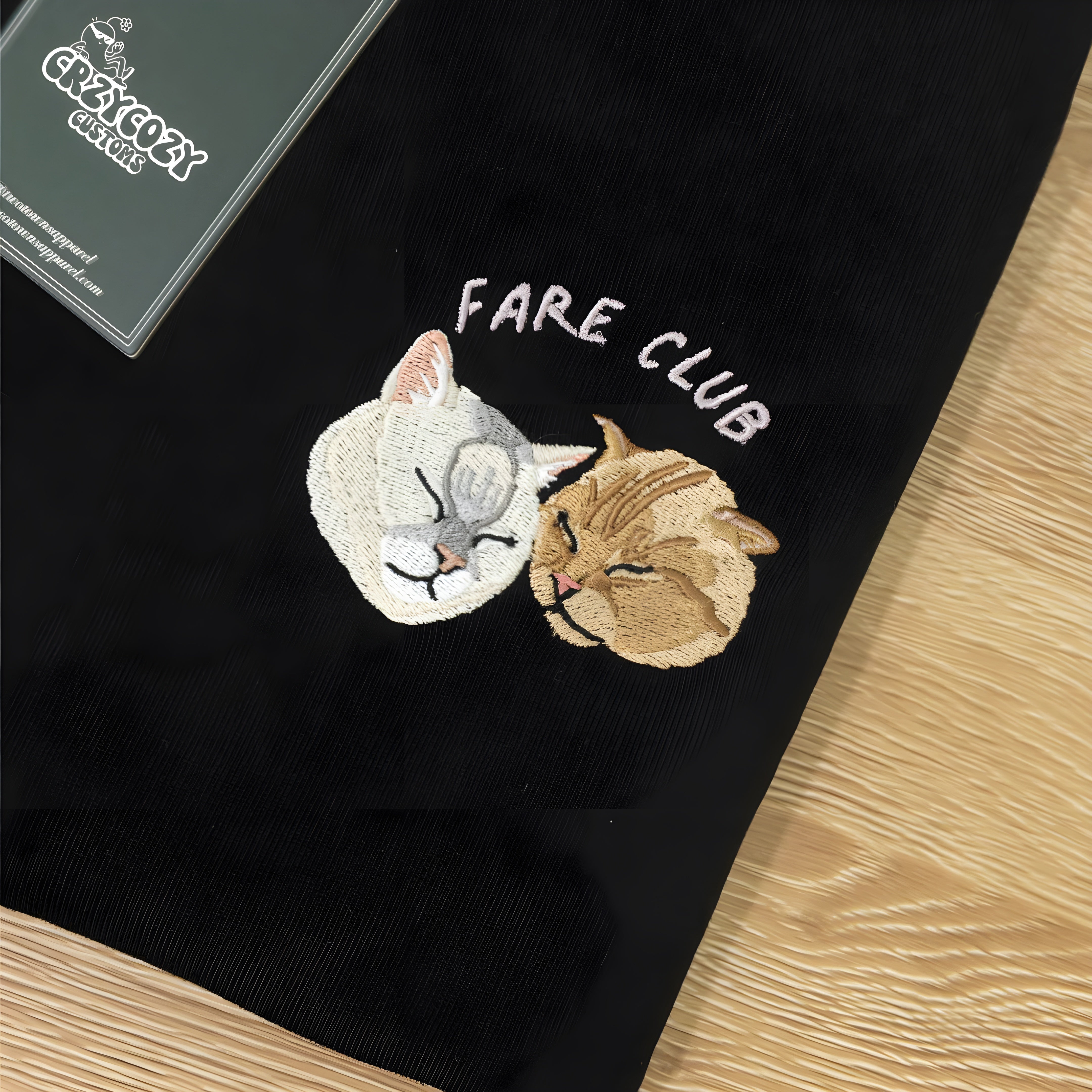 Customised Pet Portrait Embroidery Tee