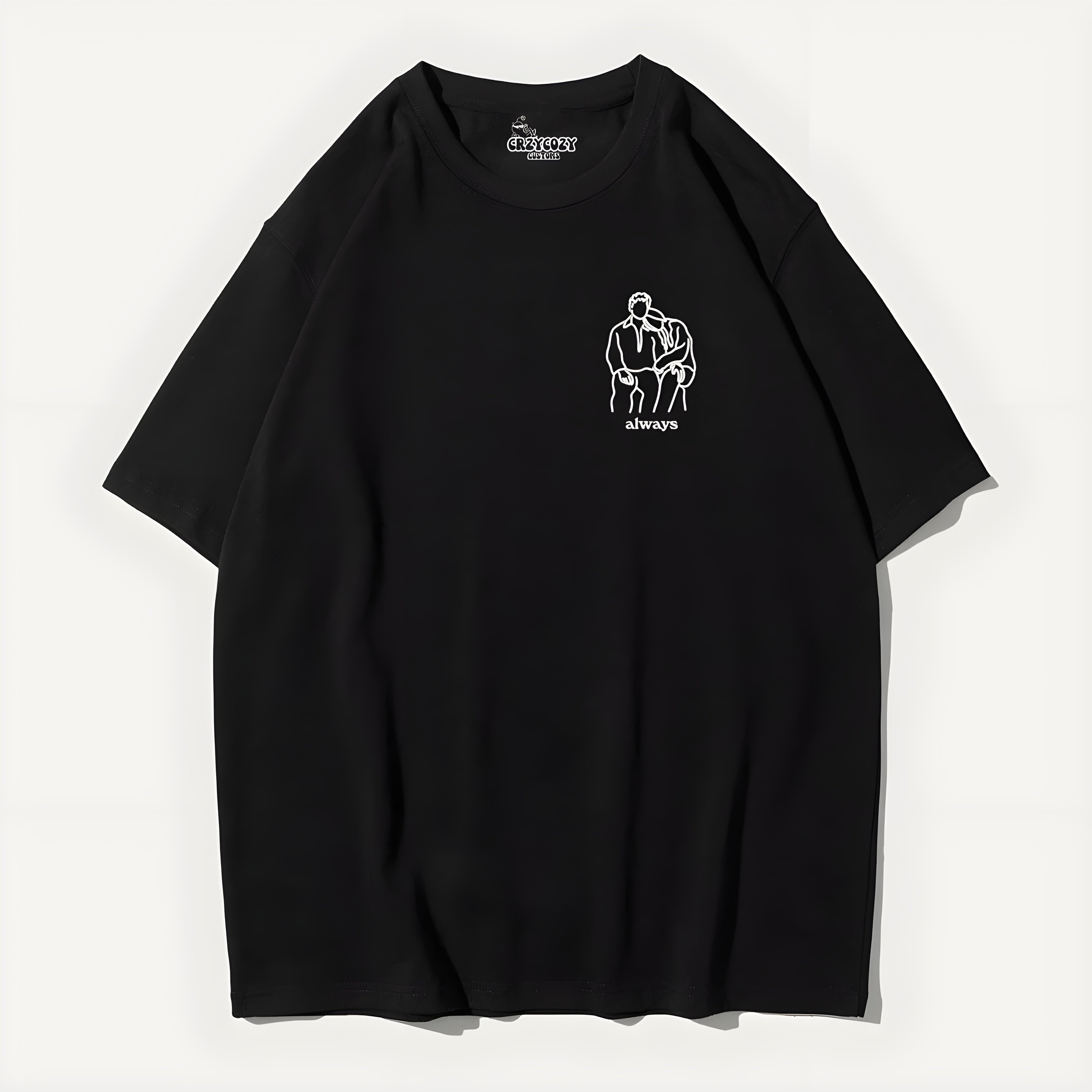 Personalised Photo Outline Oversized Tee