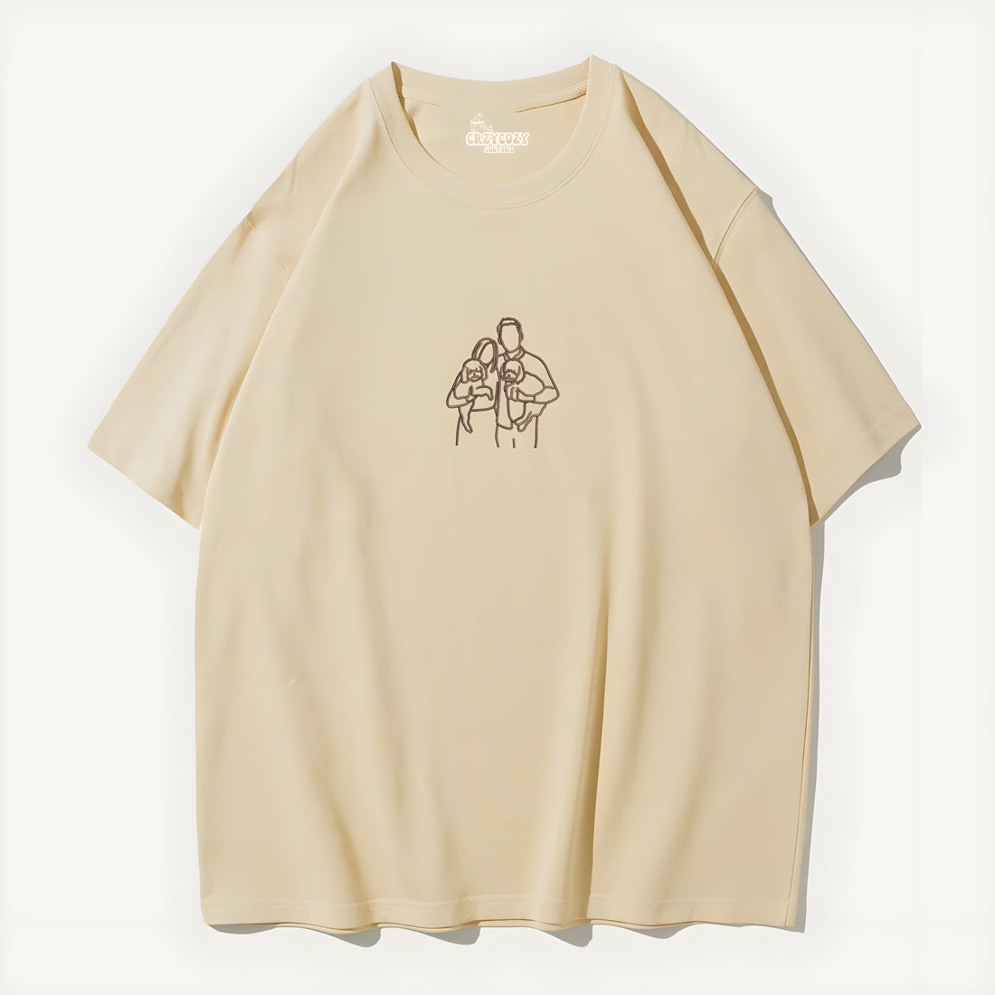 Personalised Photo Outline Oversized Tee