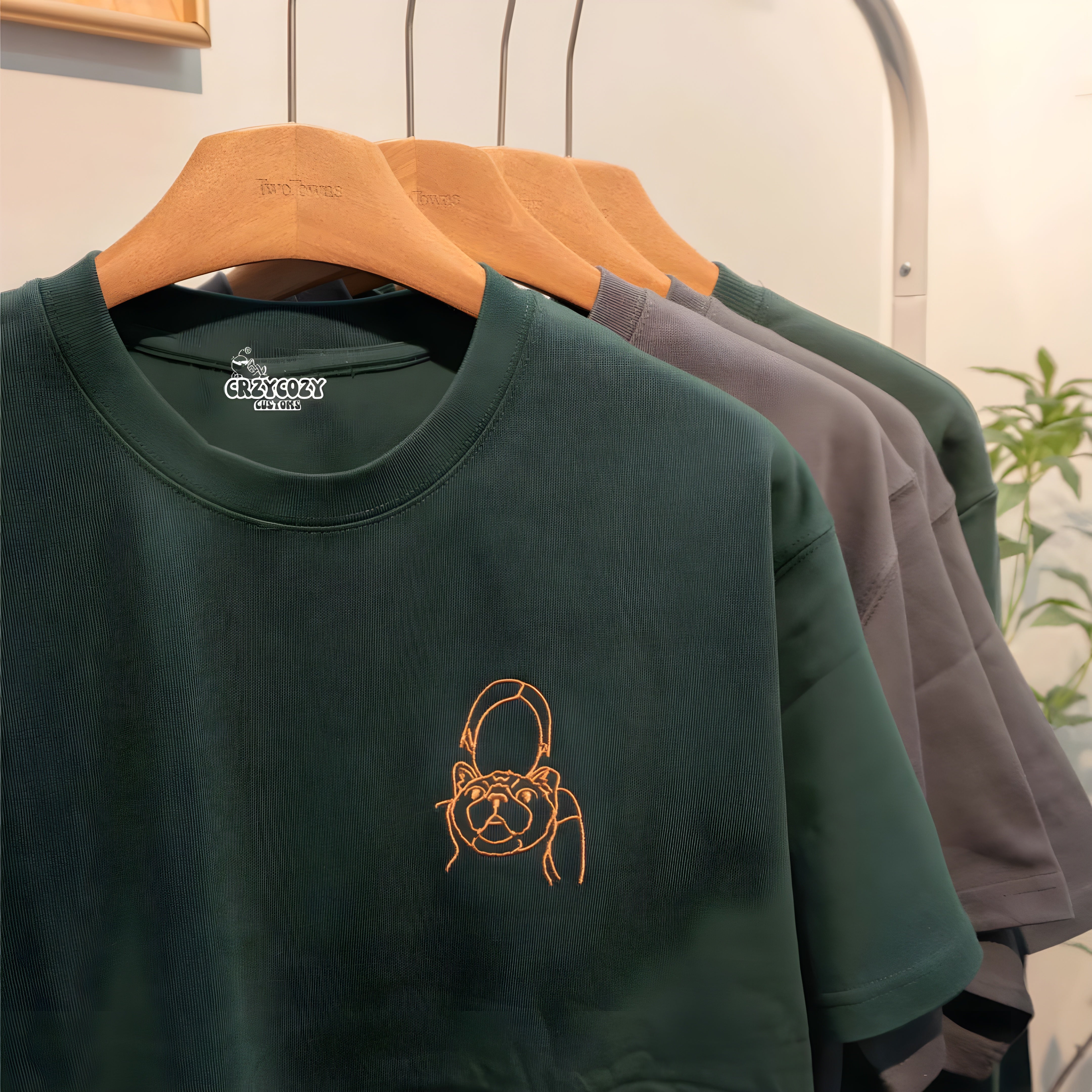 Personalised Photo Outline Oversized Tee