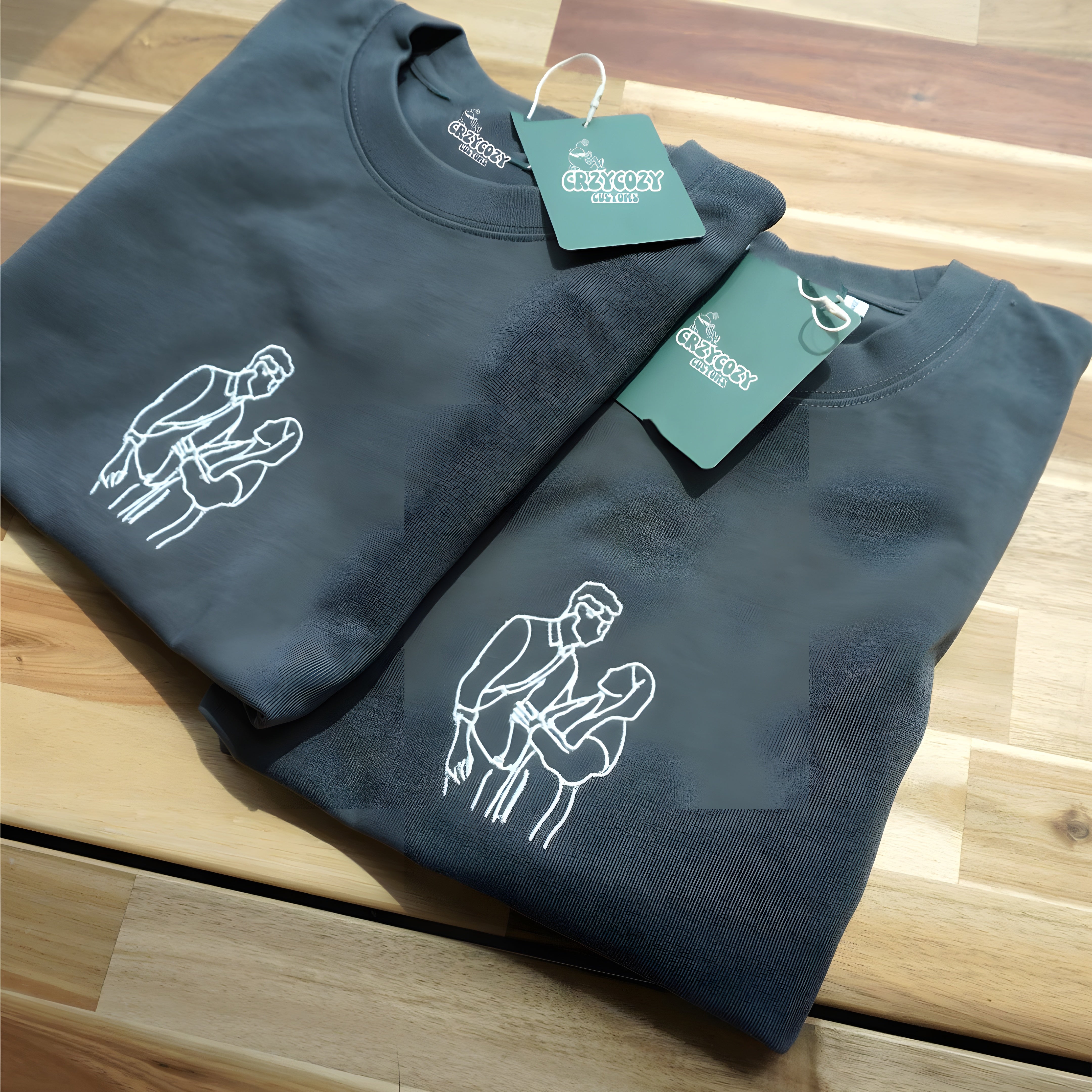 Personalised Photo Outline Oversized Tee